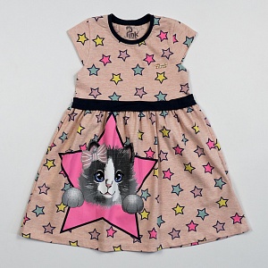 Платье для девочки Baby Pink (5-6-7-8 лет) PNK-5838 от Wonder Cotton