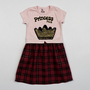 Платье для девочки Baby Pink (3-4-5-6 лет) PNK-5861 от Wonder Cotton