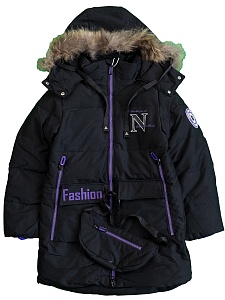 Куртка зимняя для девочки (128-134-140-146-152 см) F-92 от Wonder Cotton