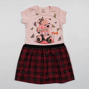 Платье для девочки Baby Pink (3-4-5-6 лет) PNK-5848 от Wonder Cotton